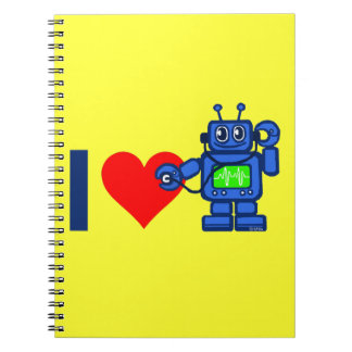 I heart robot notebook