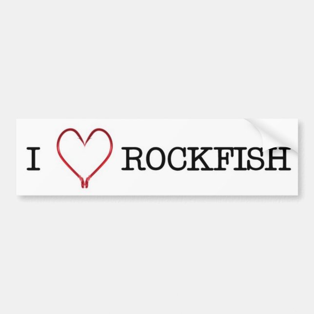 I [Heart] Rockfish Bumper Sticker (Front)