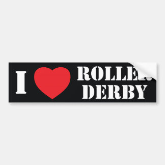 I heart Roller Derby Bumper Sticker
