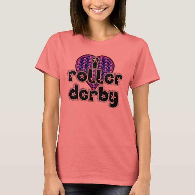 I heart roller derby T-Shirt (Front)