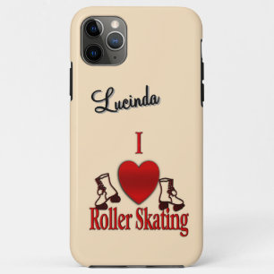 I Heart Roller Skating Personal Case-Mate iPhone Case