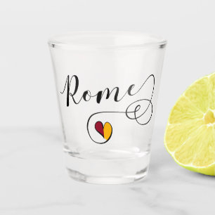 I Heart Rome, Roma, Italy Shot Glass