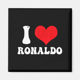 I Heart Ronaldos First Name Groovy D Valentines  Magnet