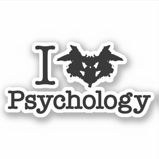 I Heart (Rorschach Inkblot) Psychology (Front)