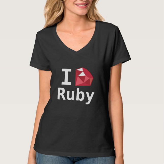 I heart Ruby Programming Shirt (Front)