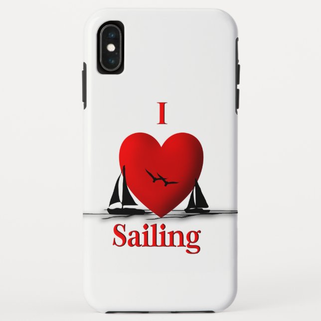 I Heart Sailing Case-Mate iPhone Case (Back)