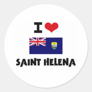 I HEART SAINT HELENA CLASSIC ROUND STICKER
