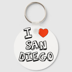 I Heart San Diego Key Ring