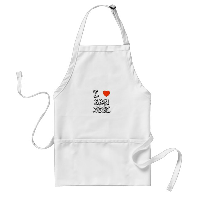 I Heart San Jose Standard Apron (Front)