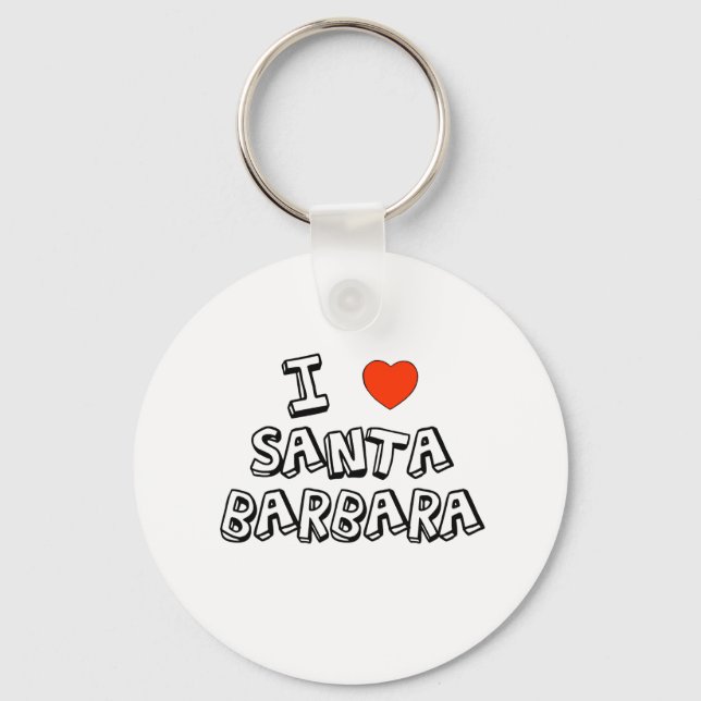 I Heart Santa Barbara Key Ring (Front)