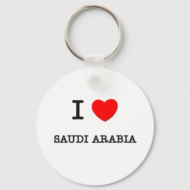 I HEART SAUDI ARABIA KEY RING (Front)