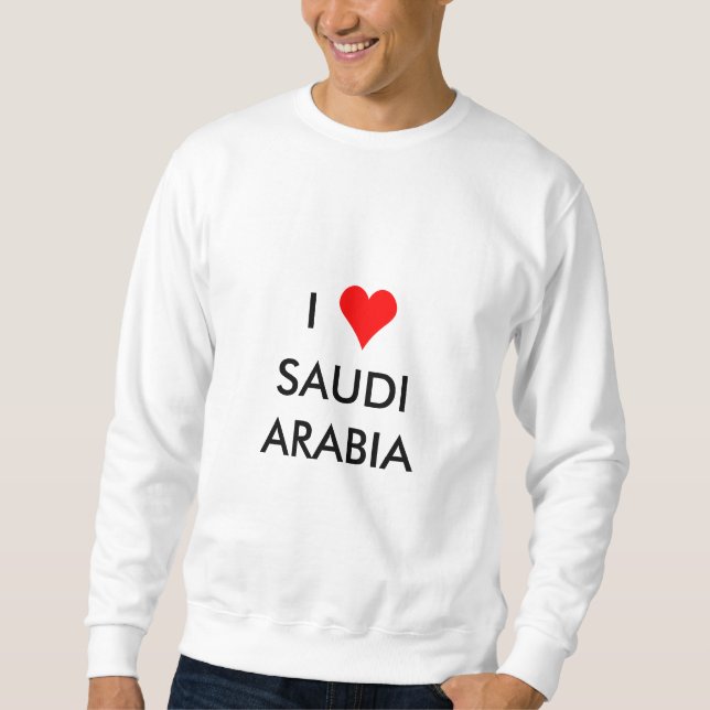 i heart saudi arabia sweatshirt (Front)