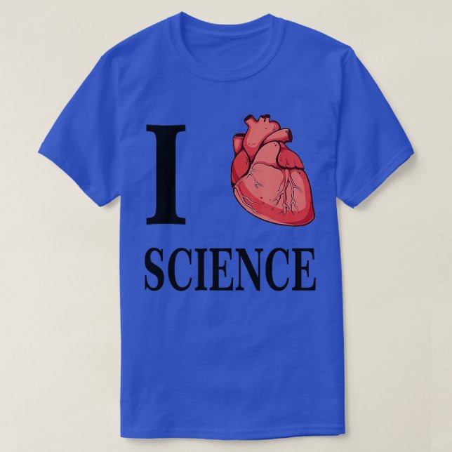 I Heart Science Love Biology Anatomy anatomical ca T-Shirt (Design Front)