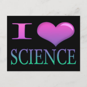 I Heart Science Postcard