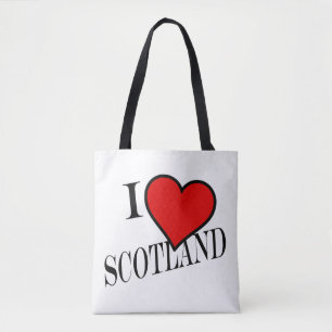 I Heart Scotland bk stcn Tote Bag