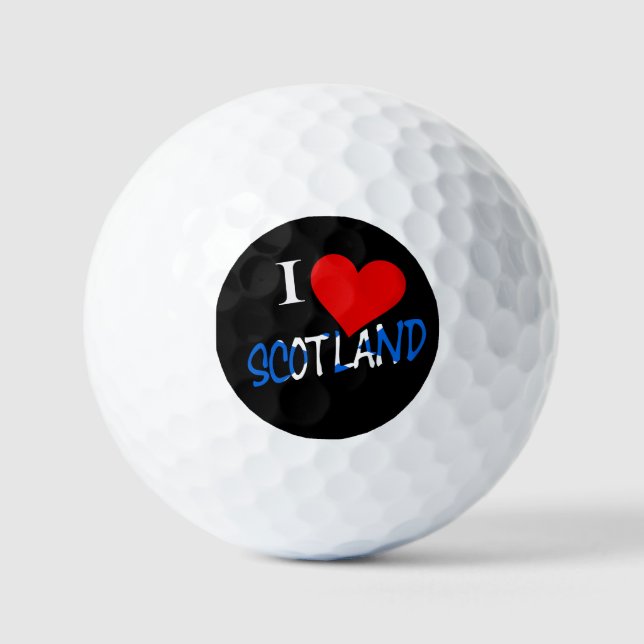 I Heart Scotland overlay va gbcnt Golf Balls (Front)
