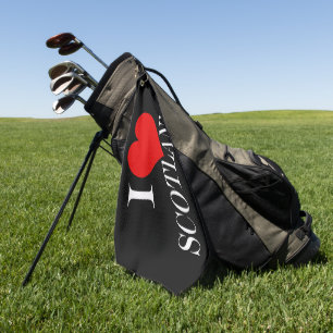 I Heart Scotland wt gtcn Golf Towel