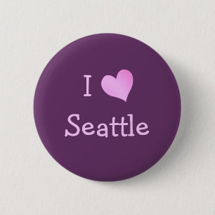 I Heart Seattle 6 Cm Round Badge
