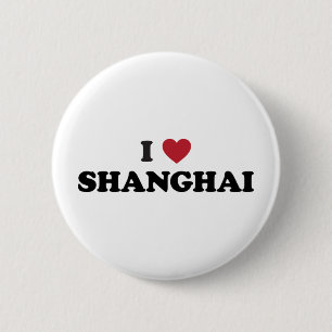 I Heart Shanghai China 6 Cm Round Badge