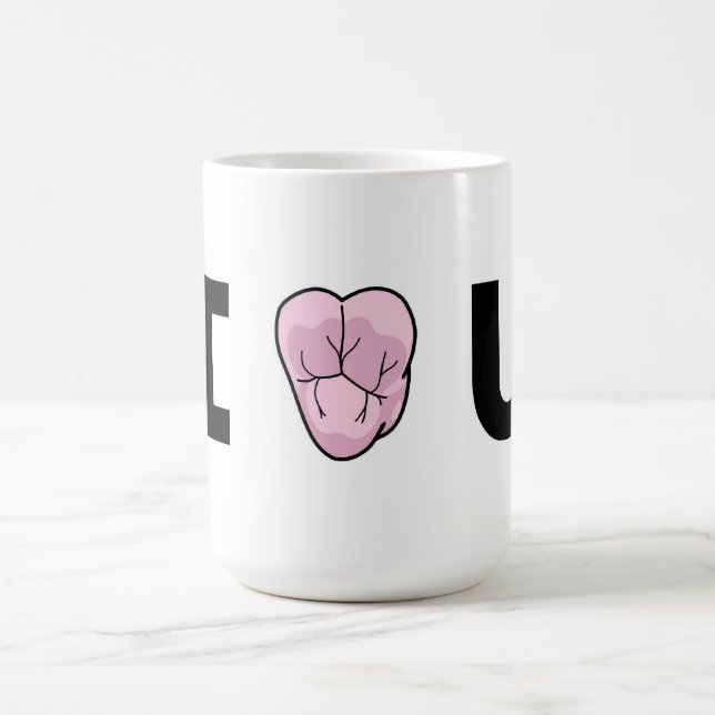 "I [Heart-Shaped-Molar} U" Mug (Center)