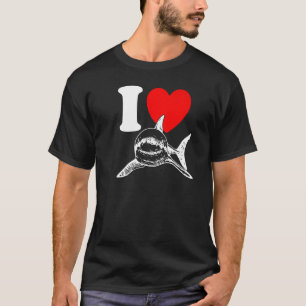 I Heart Sharks I Love Sharks Shark T-Shirt