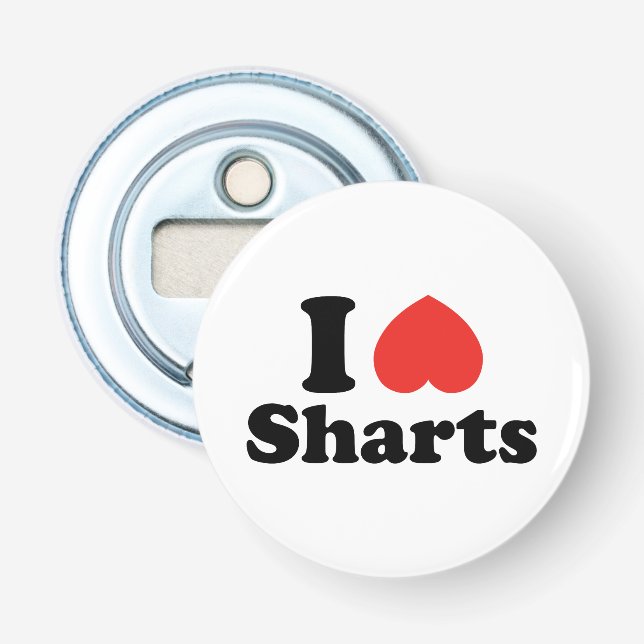 I Heart Sharts Bottle Opener (Front)