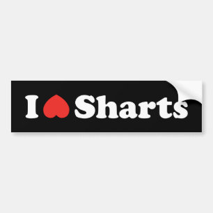 I Heart Sharts Bumper Sticker