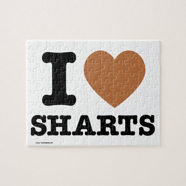 I Heart Sharts Jigsaw Puzzle (Horizontal)