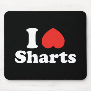 I Heart Sharts Mouse Pad