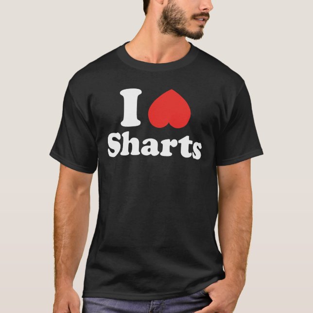 I Heart Sharts T-Shirt (Front)
