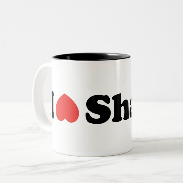 I Heart Sharts Two-Tone Coffee Mug (Front Left)