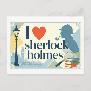 "I [Heart] Sherlock Holmes" Postcard