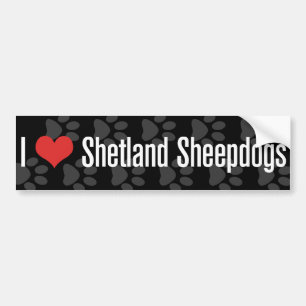 I (heart) Shetland Sheepdogs Bumper Sticker