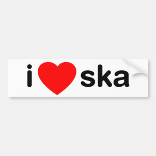 I Heart Ska Bumper Sticker