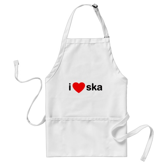 I Heart Ska Standard Apron (Front)