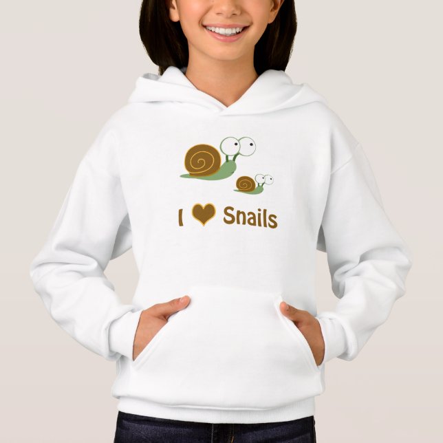 I Heart Snails- two cute snails  (Front)