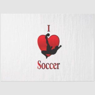 I Heart Soccer Tissue Paper