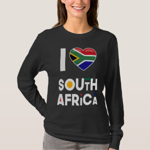 I Heart South Africa Flag I Love South Africa T-Shirt