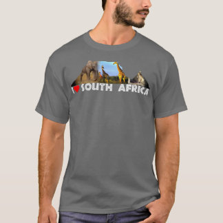 I Heart South Africa Table Mountain Collage T-Shirt