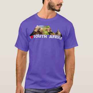 I Heart South Africa Table Mountain Collage T-Shirt