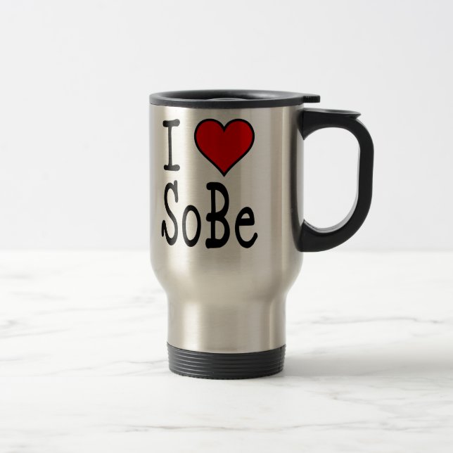 I Heart South Beach Travel Mug (Right)