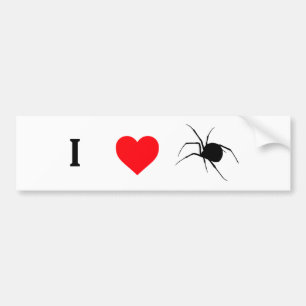 I Heart Spiders Bumper Sticker