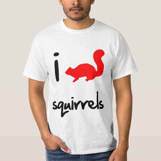 I Heart Squirrel T-Shirt (Front)