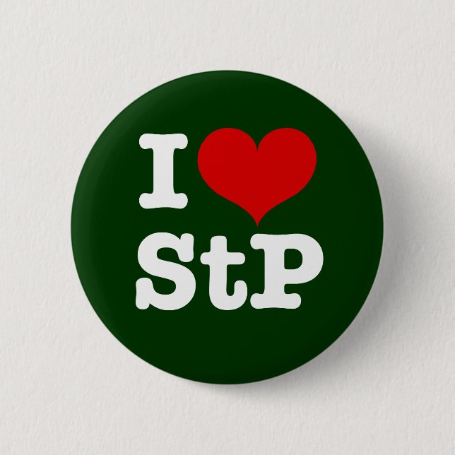 I Heart St. Paul / St. Peter 6 Cm Round Badge (Front)