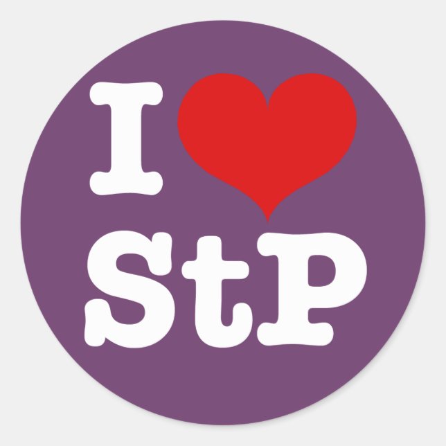 I Heart St. Paul / St. Peter Classic Round Sticker (Front)
