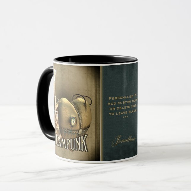 I Heart Steampunk Personalised Mugs (Front Left)