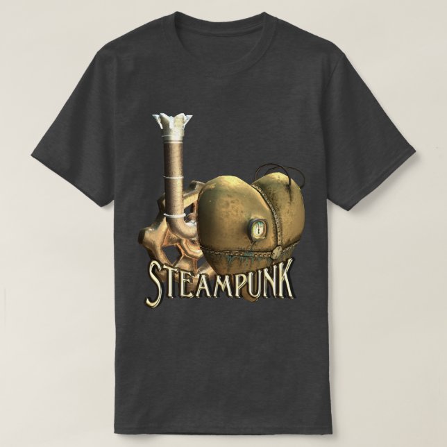 I Heart Steampunk T-Shirt (Design Front)