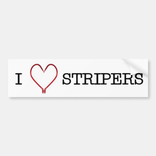 I [Heart] Stripers Bumper Sticker (Front)