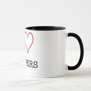 I [Heart] Stripers Ringer Mug