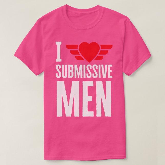 I Heart Submissive Men T-Shirt (Design Front)